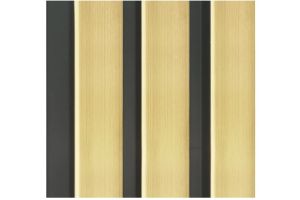 3 Slat - 122mm x 2.6mt Sulcado Panel (Gold Metallic)