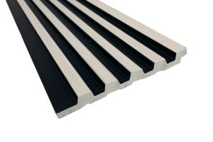 5 Slat - 122mm x 2.6mt Sulcado Panel (White)