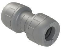 15mm Straight Coupling (Grey)
