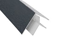 2 Part Plastic Corner Trim (anthracite grey 7016 woodgrain)