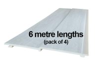 6mt x 270mm Feather Edge NatureClad Panel (Morning Dew Silver)