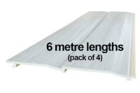 6mt x 300mm Shiplap NatureClad Panel (Morning Dew Silver)
