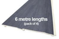 6mt x 300mm Shiplap NatureClad Panel (Moonlight Anthracite)