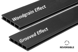 3600mm x 150mm x 25mm Suelo Composite Decking Plank - Charcoal