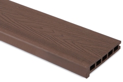 3600mm x 150mm x 25mm Suelo Stair Edge Decking Composite Board - Brown