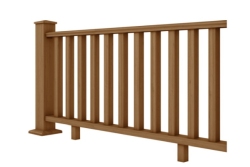 Ballustrade Post & Rail System - Brown