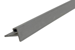 2900mm Castellated Slat Wall Edge Trim (F Trim) Grey