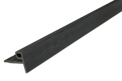 2900mm Castellated Slat Wall Edge Trim (F Trim) Charcoal