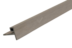 2900mm Castellated Slat Wall Edge Trim (F Trim) Silver Birch
