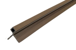 2900mm Castellated Slat Wall Corner Trim (Y Trim) Brown
