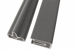 1.8 mt Aluminium GREY Top/Bottom Trim